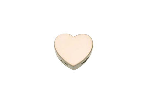 Slide Heart Pendant- Large- Gold Vermeil Image